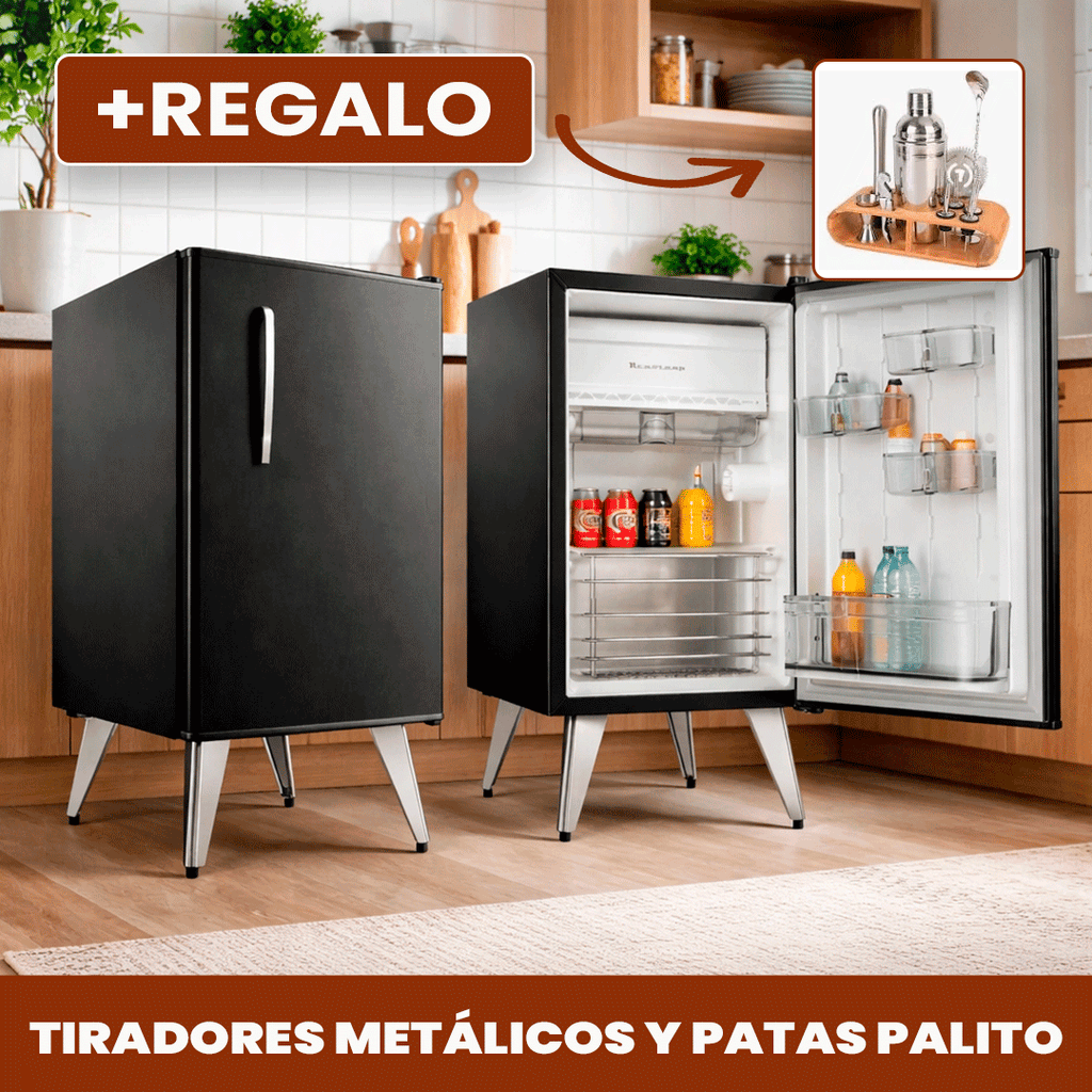 Frigobar Retrô 76 Litros – Diseño Vintage con Estilo y Funcionalidad + REGALO
