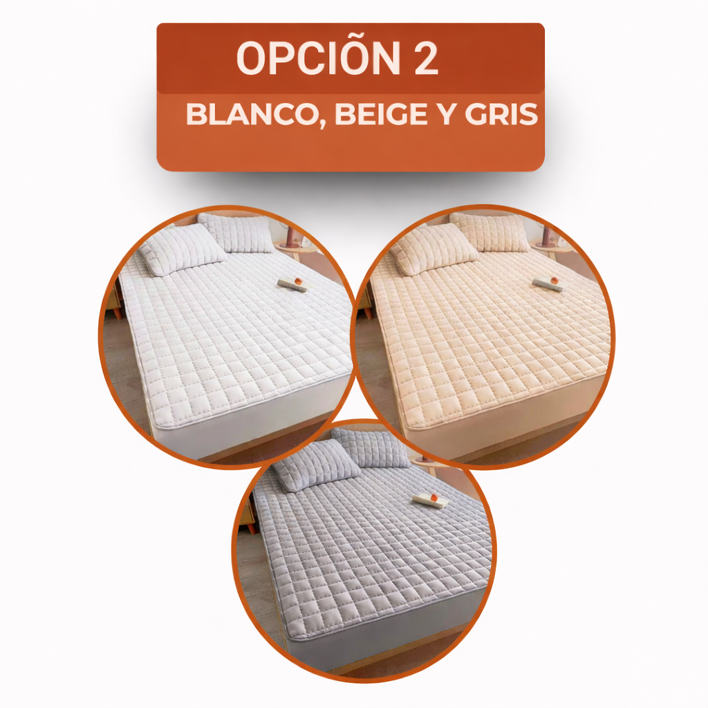 [COMPRÁ 1, LLEVÁ 3] Hydra Soft™ Juego de Cama Impermeable Premium – Sábana Ajustable + 2 Fundas
